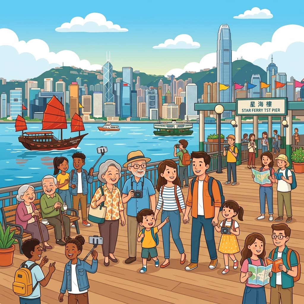 Families at the Pier